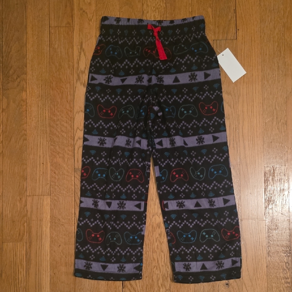 SAINT EVE BRAND BOY'S BLACK GAMER PAJAMA BOTTOMS PANTS SIZE XS 4/5